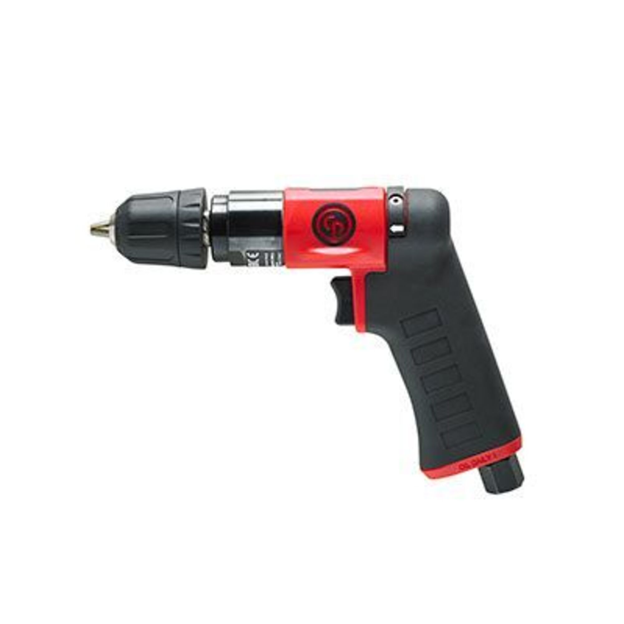 Chicago Pneumatic, 1/4in. Air Drill, Reversible, Keyless Chuck, Chuck Size 1/4 in, Tool Length 7.48 in, Max. RPM 2800 Model# CP7300RQCC